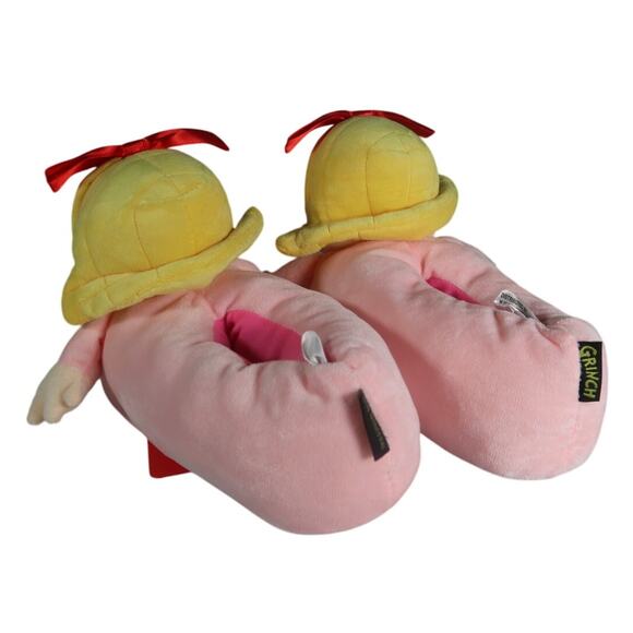Cindy Lou Who Grinch Pink Slippers Adult L XL - Picture 4 of 6